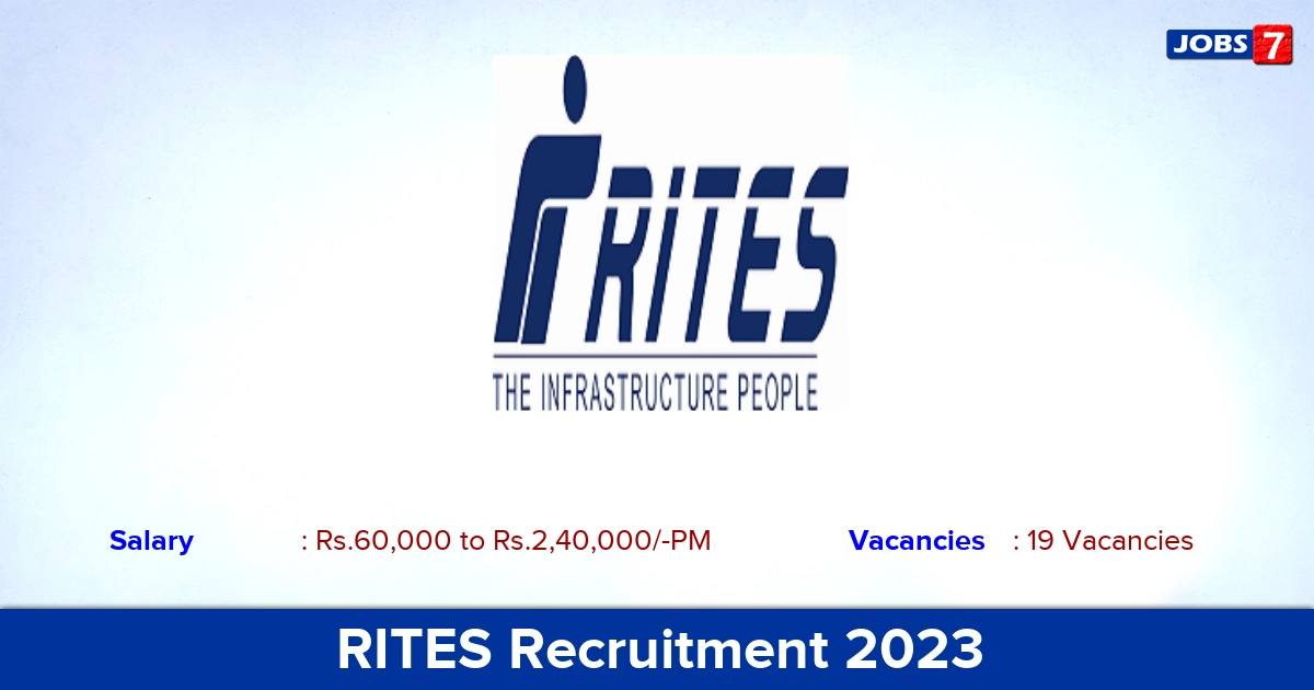 RITES Recruitment 2023 - Apply Architect & Solid Waste Expert Jobs! RITES Recruitment 2023 - Apply Architect & Solid Waste Expert Jobs!