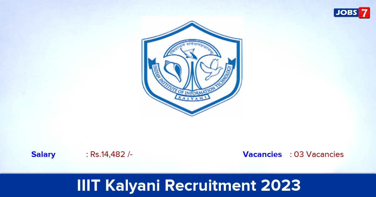IIIT Kalyani Recruitment 2023  Hostel Resident Caretaker Jobs, Apply Offline!