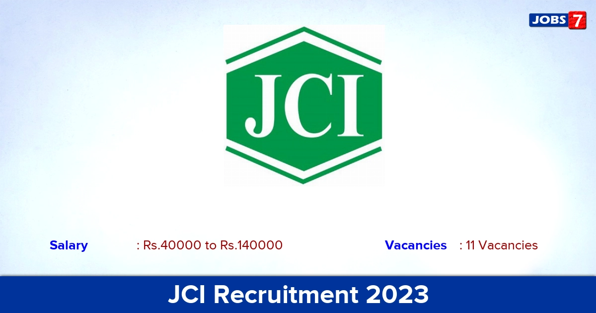 JCI Recruitment 2023 - Apply Offline for 11 Assistant Manager Vacancies