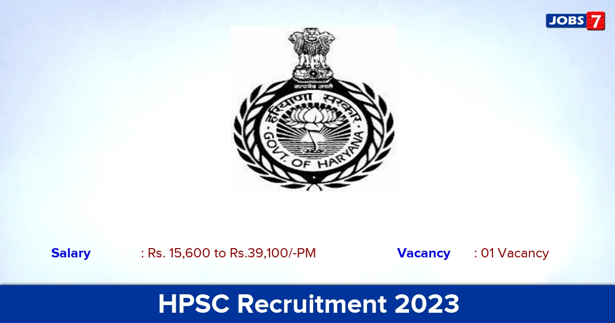 HPSC Recruitment 2023  Technical Advisor Jobs, Apply Now!