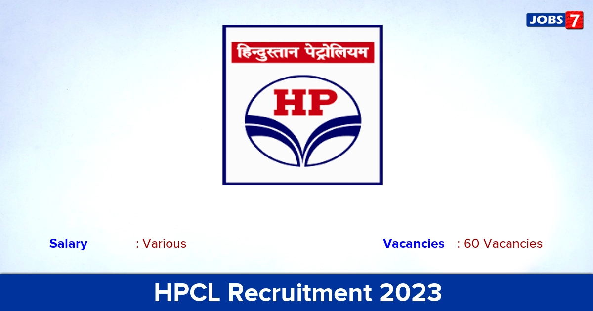 HPCL Recruitment 2023 - Apply Online for 60 Assistant Process & Maintenance Technician Vacancies