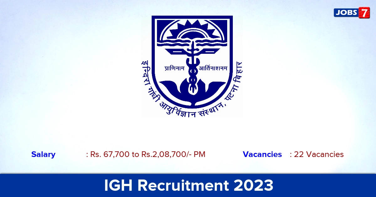 IGH Recruitment 2023 - Walk-in Interview For Senior Resident Jobs!
