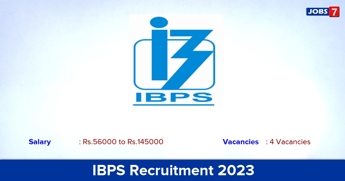 IBPS Recruitment 2023 - Apply Online for Hindi Officer, Banker Faculty Jobs