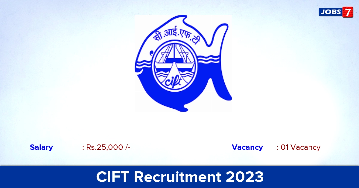CIFT Recruitment 2023 - Walk-in Interview For Young Professional Jobs!