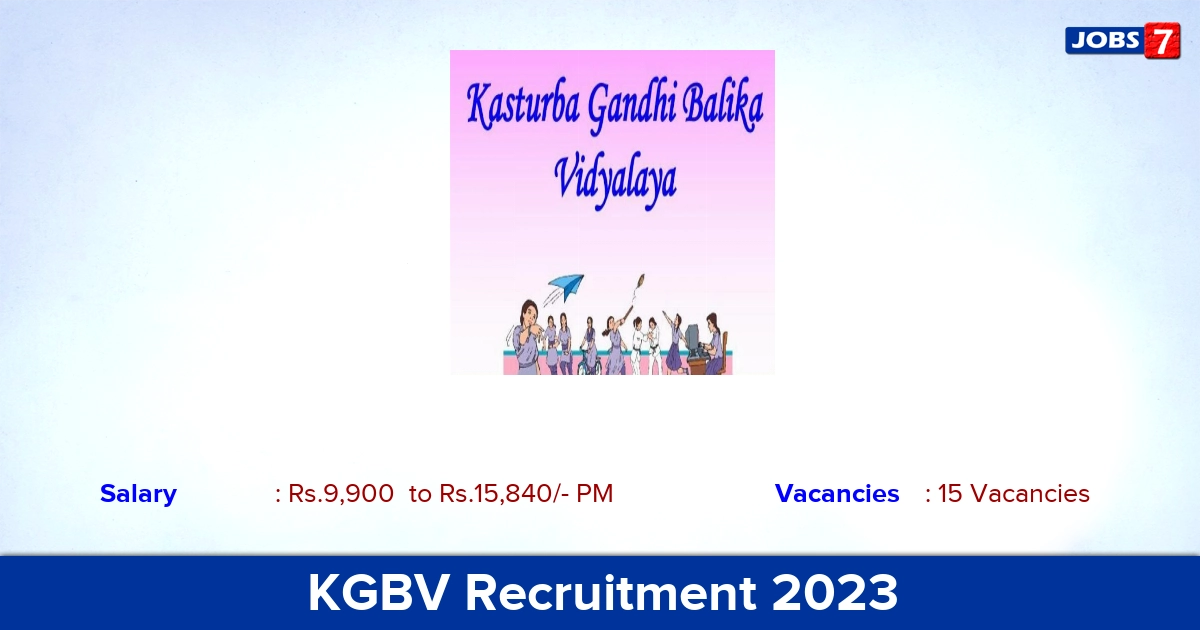 KGBV Pakur  Recruitment 2023 - Teacher Jobs, Apply Offline