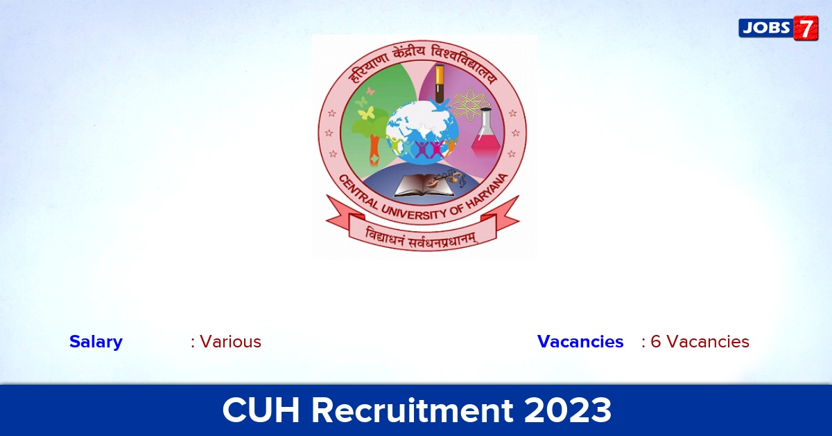 CUH Recruitment 2023 - Apply Online for MTS, LDC Jobs