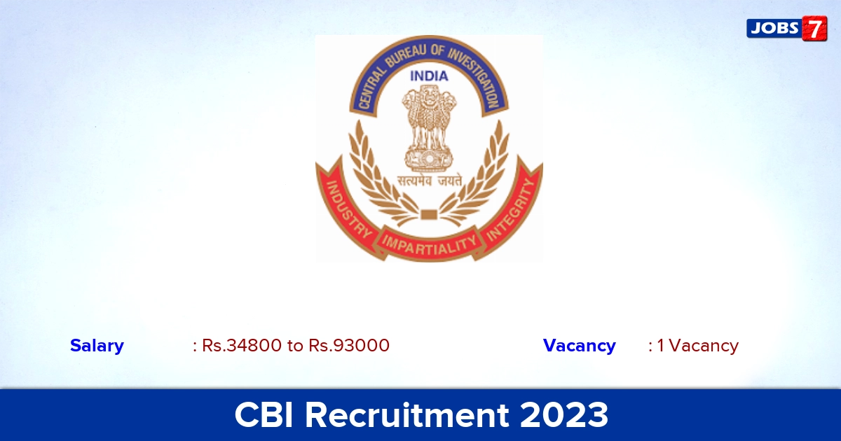 CBI Recruitment 2023 - Apply Offline for Assistant Library & Information Officer Jobs