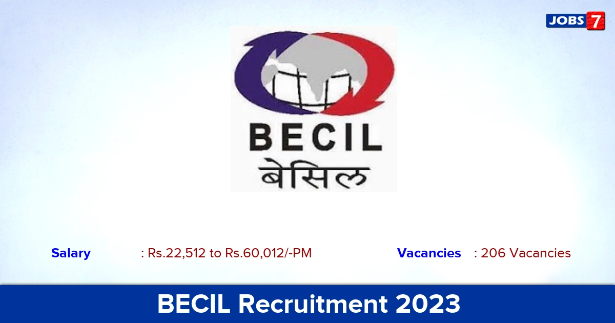 BECIL Recruitment 2023 - Lab Assistant & Research Associate Jobs, 206 Vacancies! BECIL Recruitment 2023 - Lab Assistant & Research Associate Jobs, 206 Vacancies!