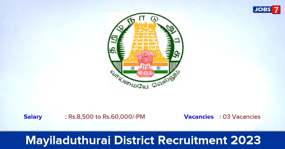 Mayiladuthurai DHS Recruitment 2023 - Offline Application For Medical Officer Jobs!