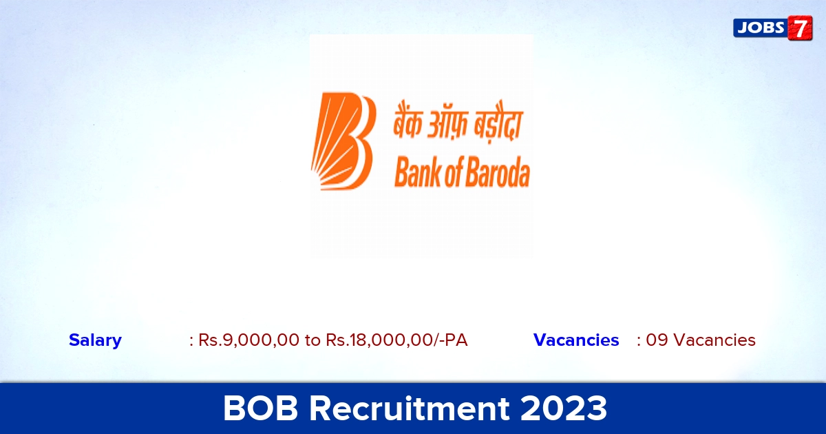BOB Recruitment 2023 - Deputy Defence Banking Advisor, Online Application! BOB Recruitment 2023 - Deputy Defence Banking Advisor, Online Application!