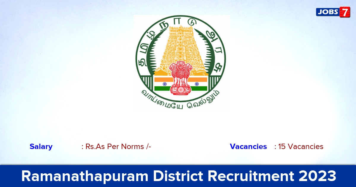 Ramanathapuram DHS Recruitment 2023 - Offline Application For Medical Officer Job! 