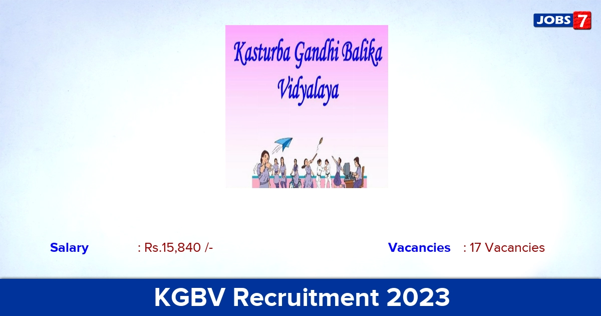 KGBV Giridih Recruitment 2023 - Offline Application For Teacher Jobs! Apply Now 