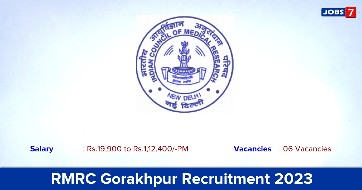 RMRC Gorakhpur Recruitment 2023 - Technician & Technical Assistant Jobs, Salary 63,200/- PM