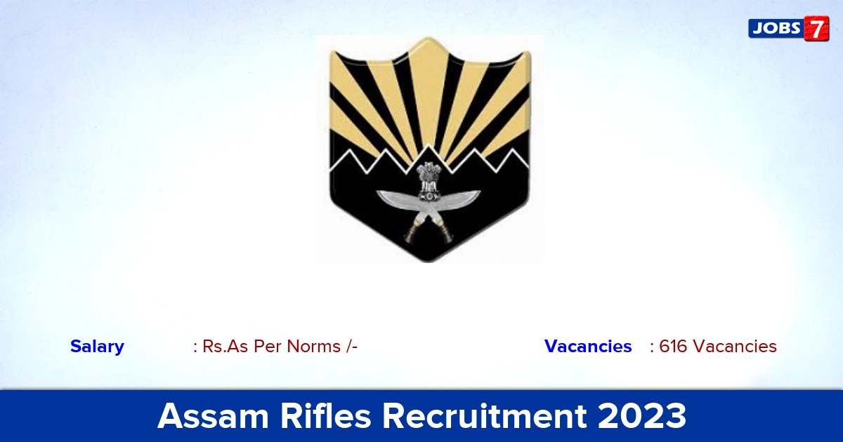 Assam Rifles Recruitment 2023 - Online Application For Technical & Tradesman Jobs!