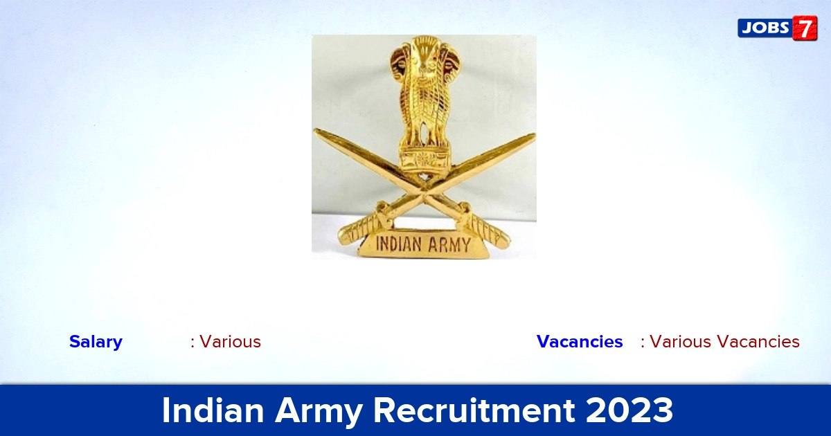 Indian Army Recruitment 2023 - Apply Online for Agniveer Vacancies Indian Army Recruitment 2023 - Apply Online for Agniveer Vacancies
