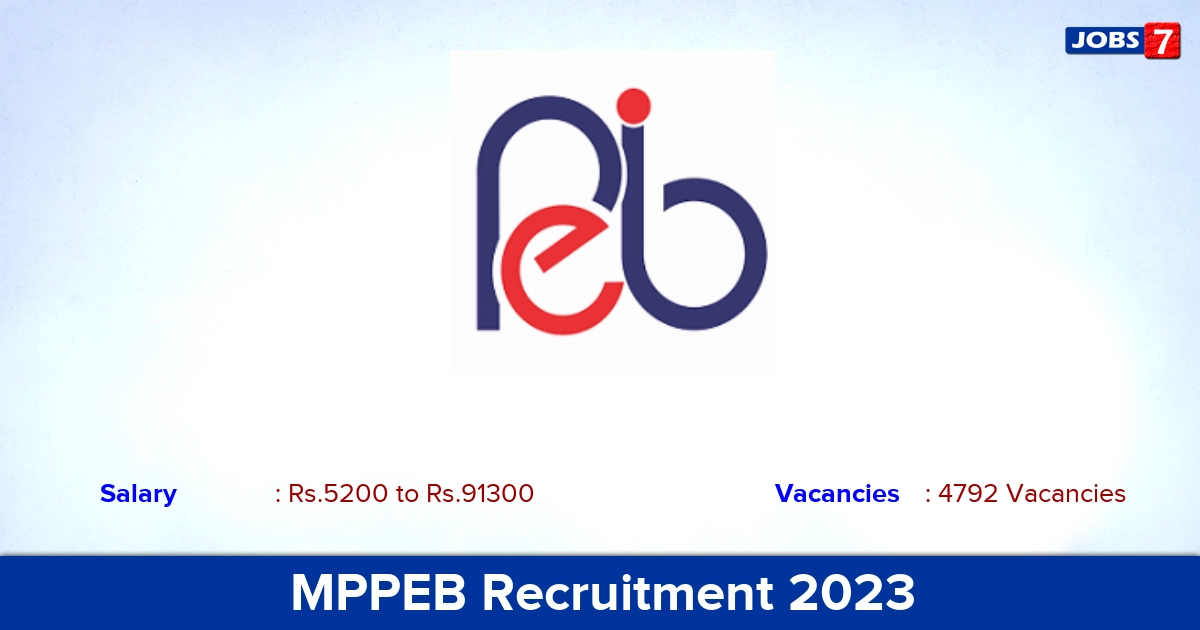 MPPEB Recruitment 2023 - Apply Online for 4792 Staff Nurse, ANM/ MPHW Vacancies