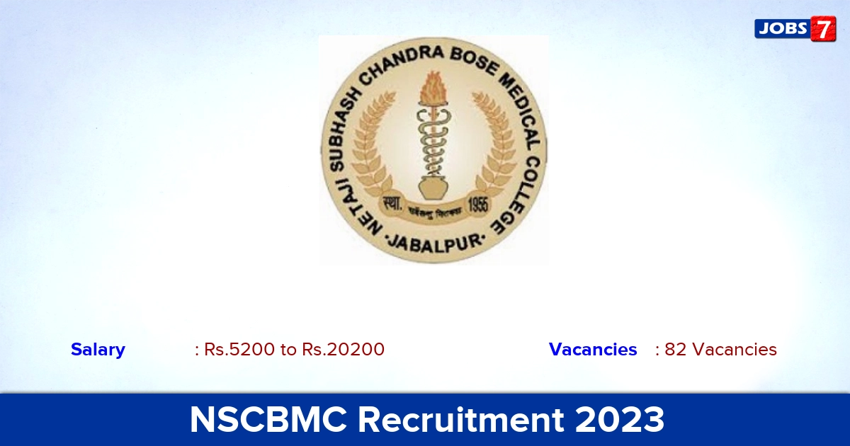 NSCBMC Recruitment 2023 - Apply Offline for 82 Staff Nurse Vacancies