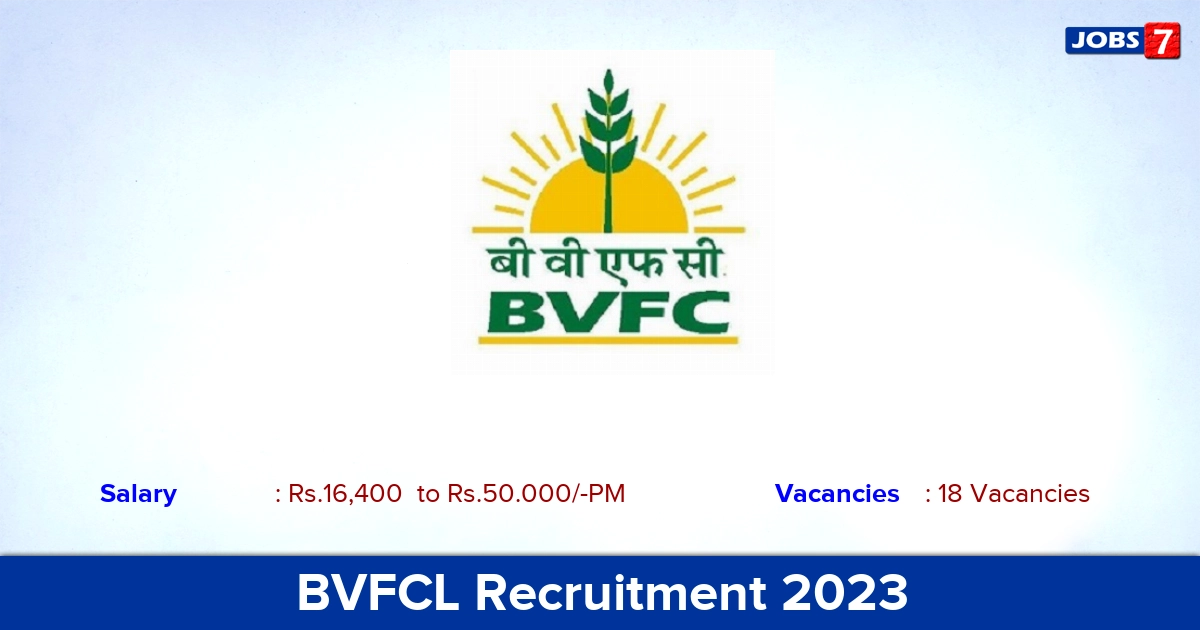 BVFCL Recruitment 2023 - Online Application For Deputy Manager Jobs! 