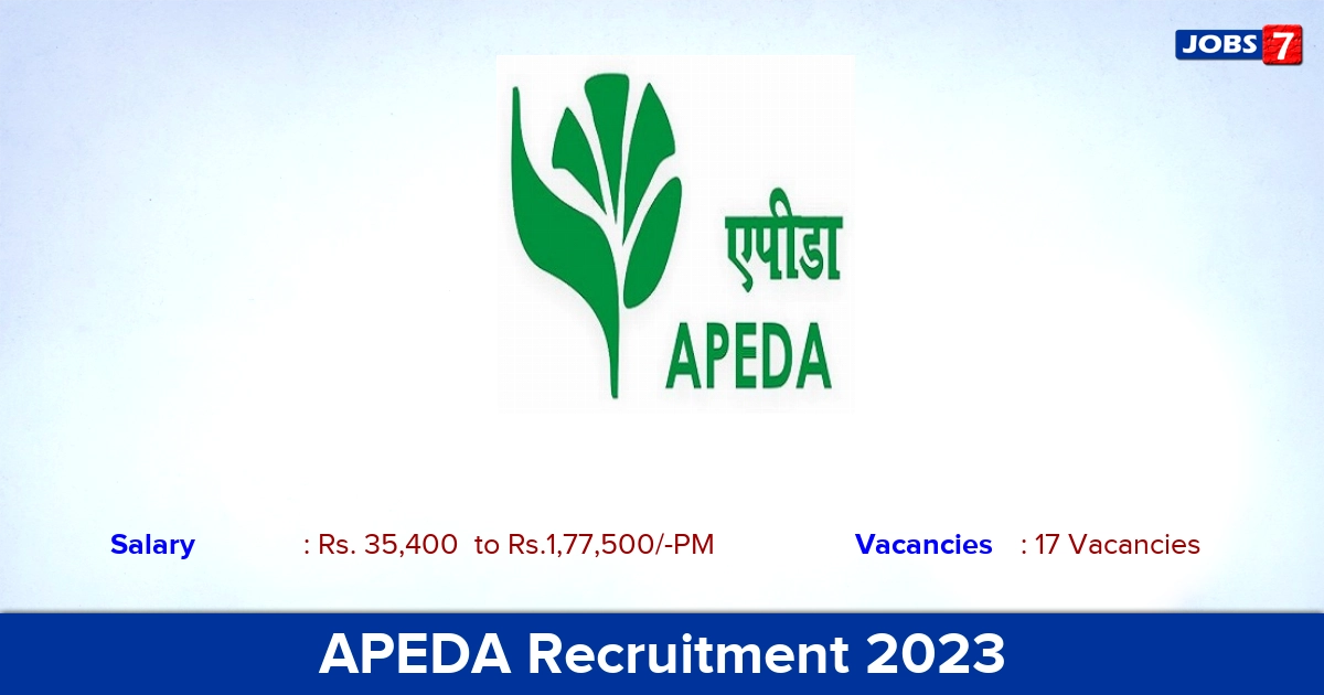 APEDA Recruitment 2023 - Online Application For Assistant Manager Jobs! 