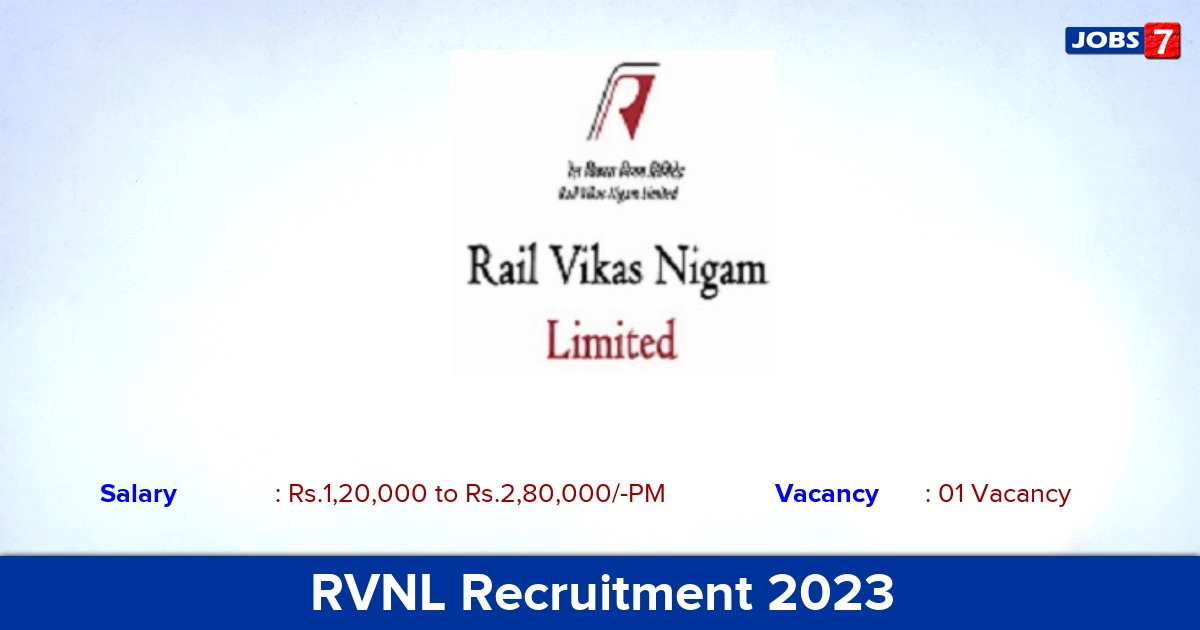 RVNL Recruitment 2023 - General Manager Jobs, Apply Offline!