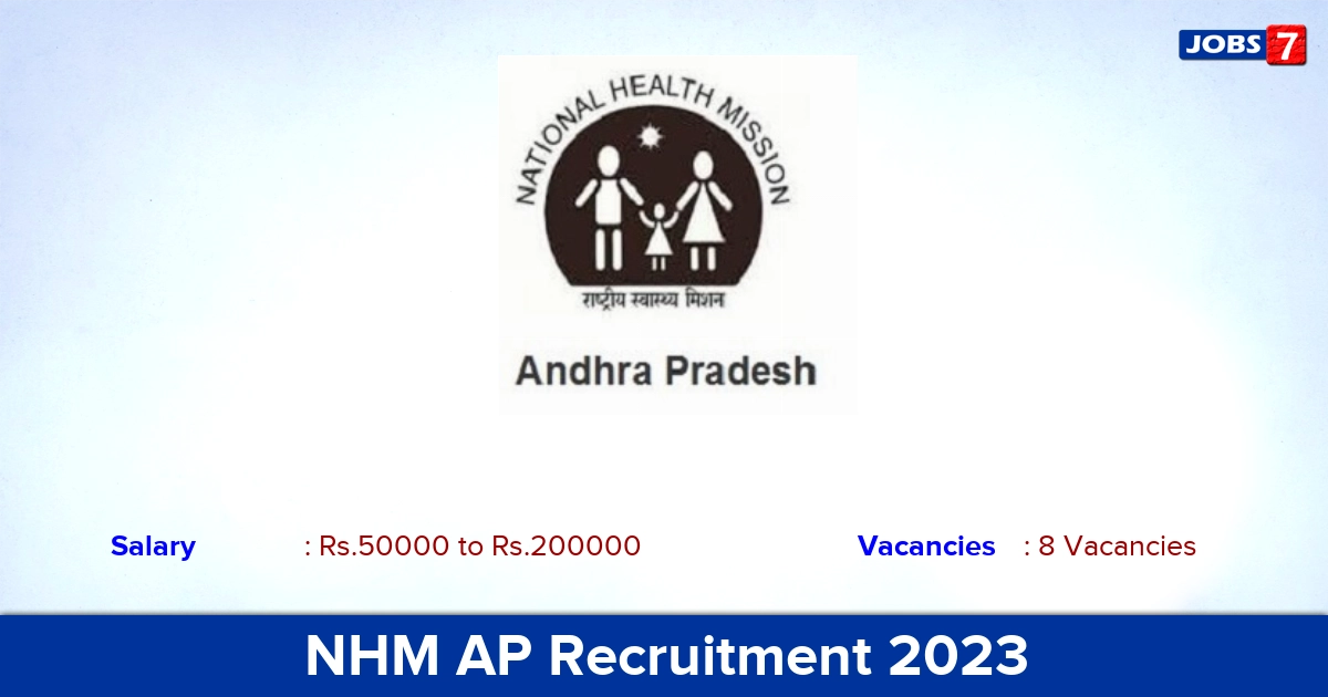 NHM AP Recruitment 2023 - Apply Online for  Project Coordinator Jobs