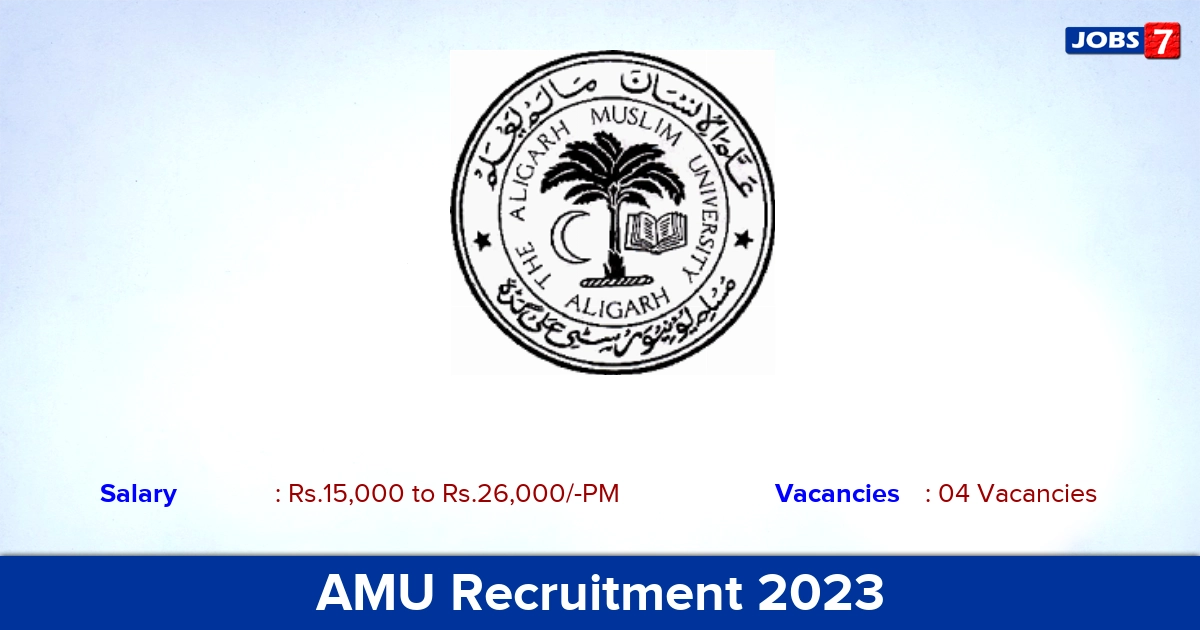 AMU Recruitment 2023 - Offline Application For Team Leader Jobs! 