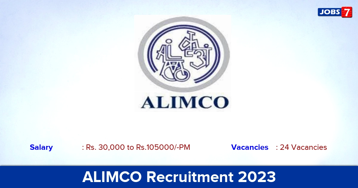 ALIMCO Recruitment 2023 - Apply Manager Jobs, Salary 30,000/-PM