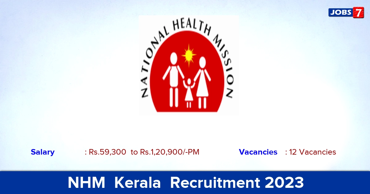NHM  Kerala  Recruitment 2023 - Joint Director Jobs, Apply Through an Email!