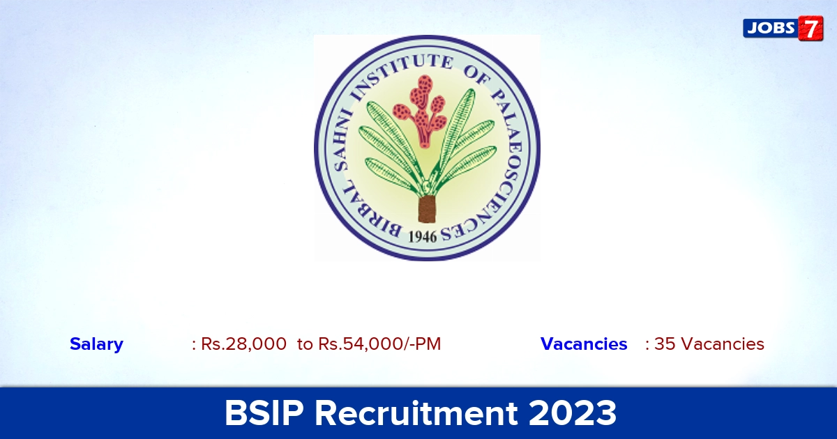 BSIP Recruitment 2023 - Apply Research Associate Jobs, Salary 47,000/-PM