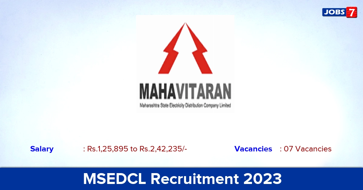 MSEDCL Recruitment 2023 - Offline Application For Executive Director Jobs!