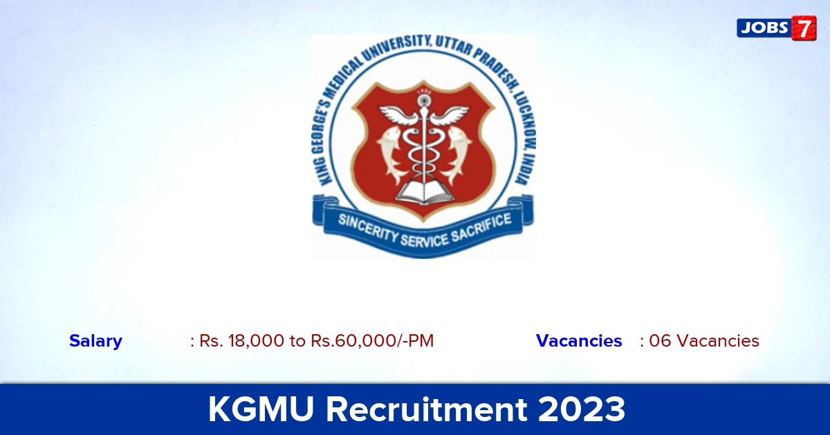KGMU Recruitment 2023 - Apply Junior Medical Officer Jobs!