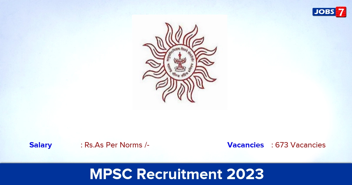 MPSC Recruitment 2023 - Online Application For Civil Services Jobs!