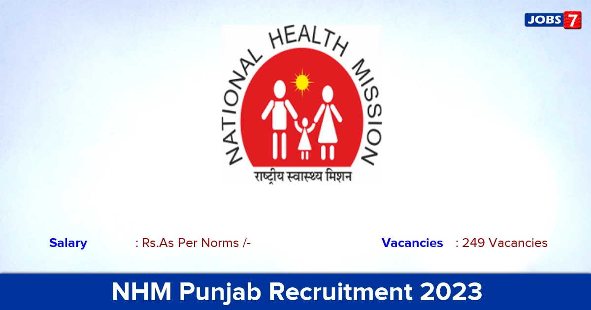 NHM Punjab Recruitment 2023 - Walk-in Interview For Medical Officer Jobs! 