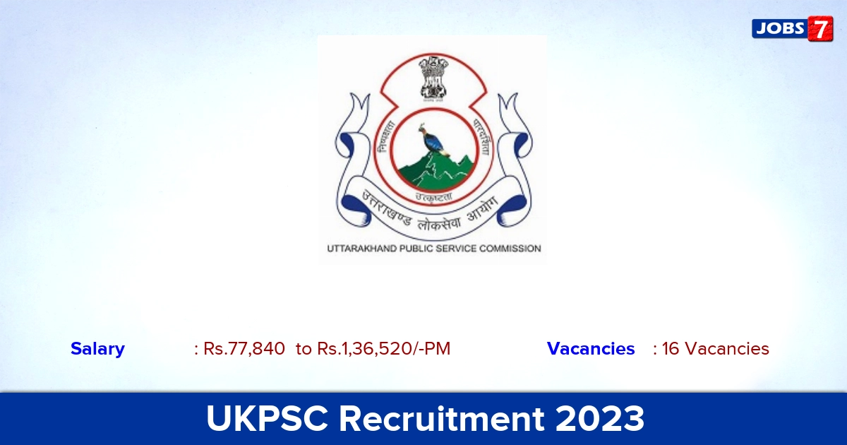 UKPSC Recruitment 2023 - Apply Civil Judge Jobs, Online Application!