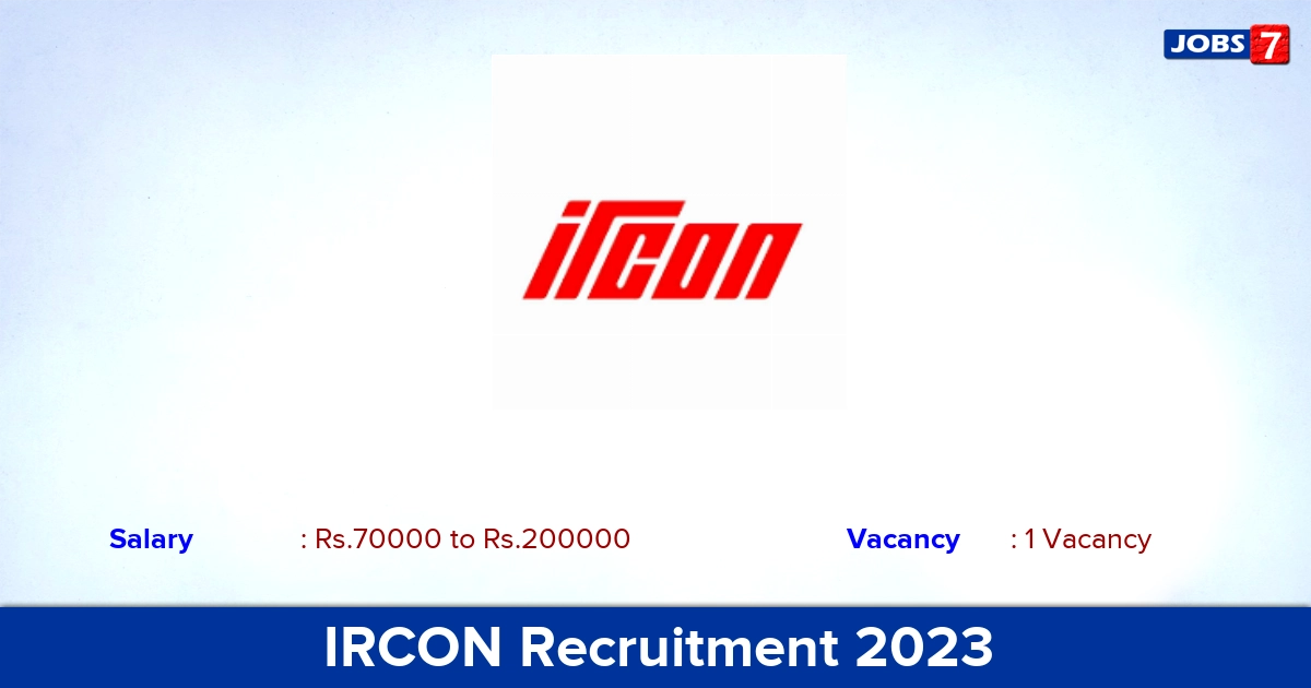 IRCON Recruitment 2023 - Apply Online for Deputy General Manager Jobs