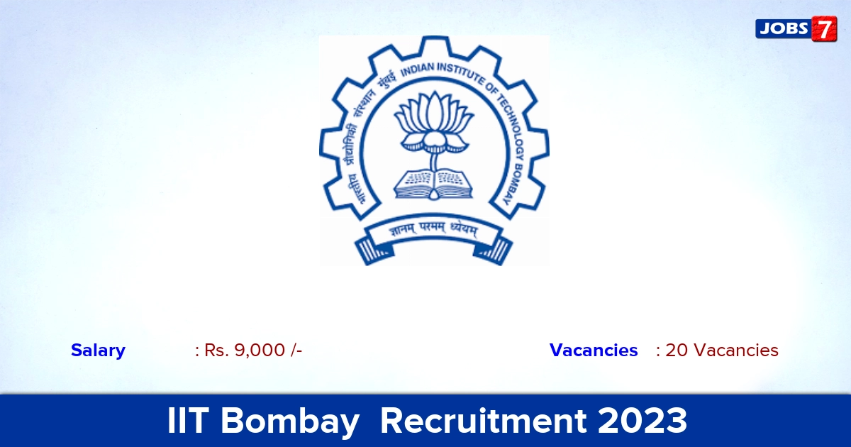 IIT Bombay  Recruitment 2023 - Online Application For Graduate Apprentice Jobs!