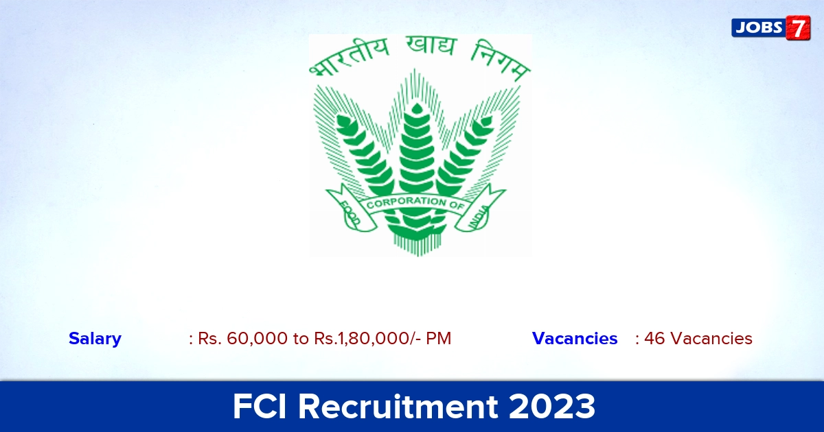 FCI Recruitment 2023 - Assistant General Manager Jobs, Apply Offline!