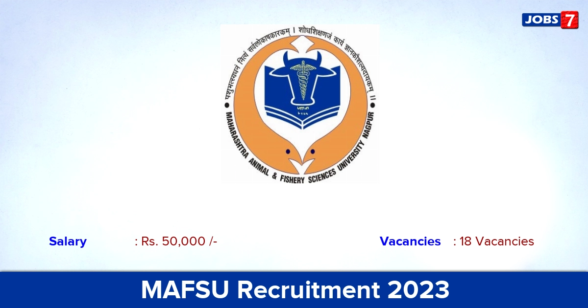 MAFSU Recruitment 2023 - Offline Application For Guest Lecturer Jobs!