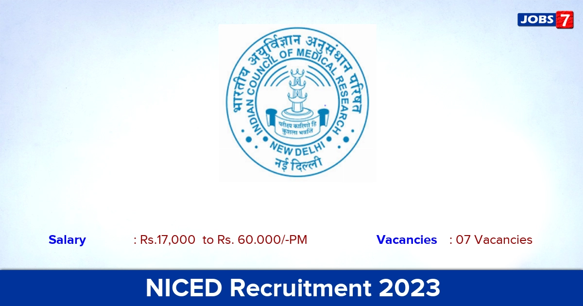 NICED Recruitment 2023 - Walk-in Interview For Medical Officer Jobs!