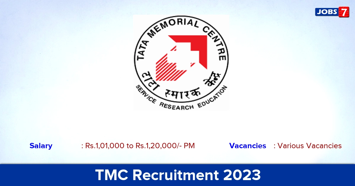 TMC Recruitment 2023 - Consultant (General Medicine) Jobs, Salary Rs.1,20,000/- Per Month!