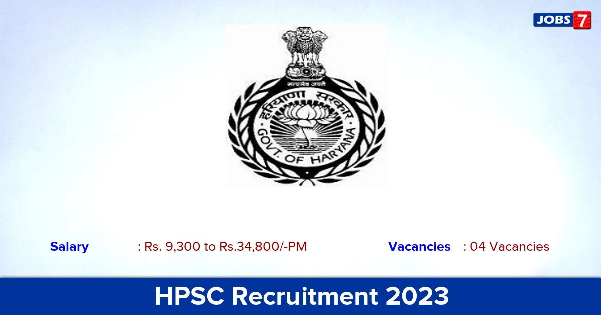 HPSC Recruitment 2023 - Assistant Scientist Jobs, Apply Online!