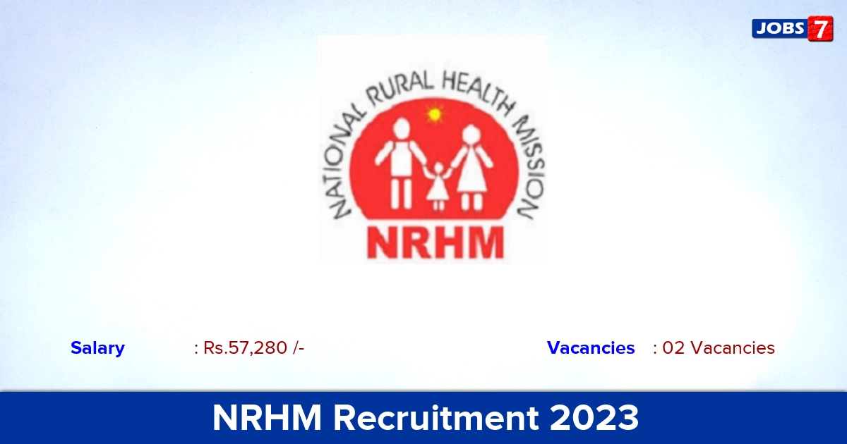 NRHM Odisha Recruitment 2023 - Apply Consultant Jobs, Salary 57,280/- PM