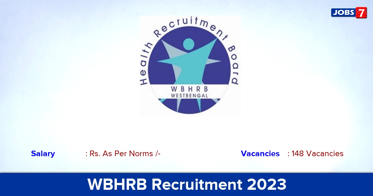 WBHRB Recruitment 2023 - Online Application For Dental Surgeon Jobs, 148 Vacancies!