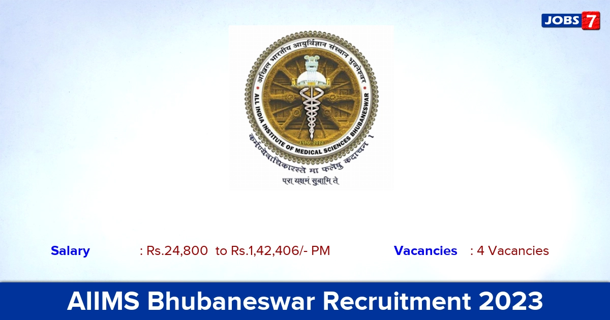 AIIMS Bhubaneswar Recruitment 2023 - Vacancies for Assistant Professor and Senior Resident Jobs!
