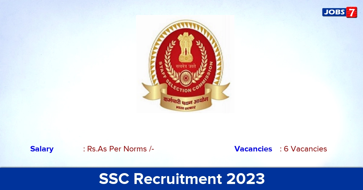 SSC Recruitment 2023 - Consultant Vacancies Open in New Delhi, Apply via Postal Mode!