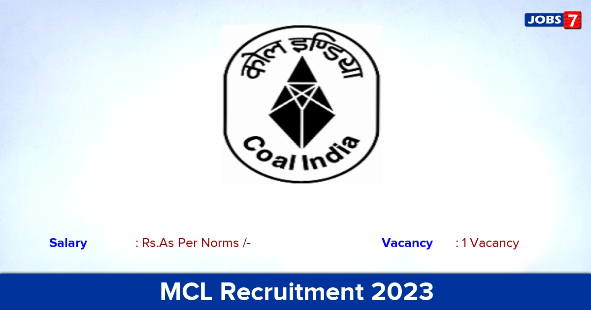 MCL Recruitment 2023 - Advisor Vacancy in Odisha - Apply by Postal!
