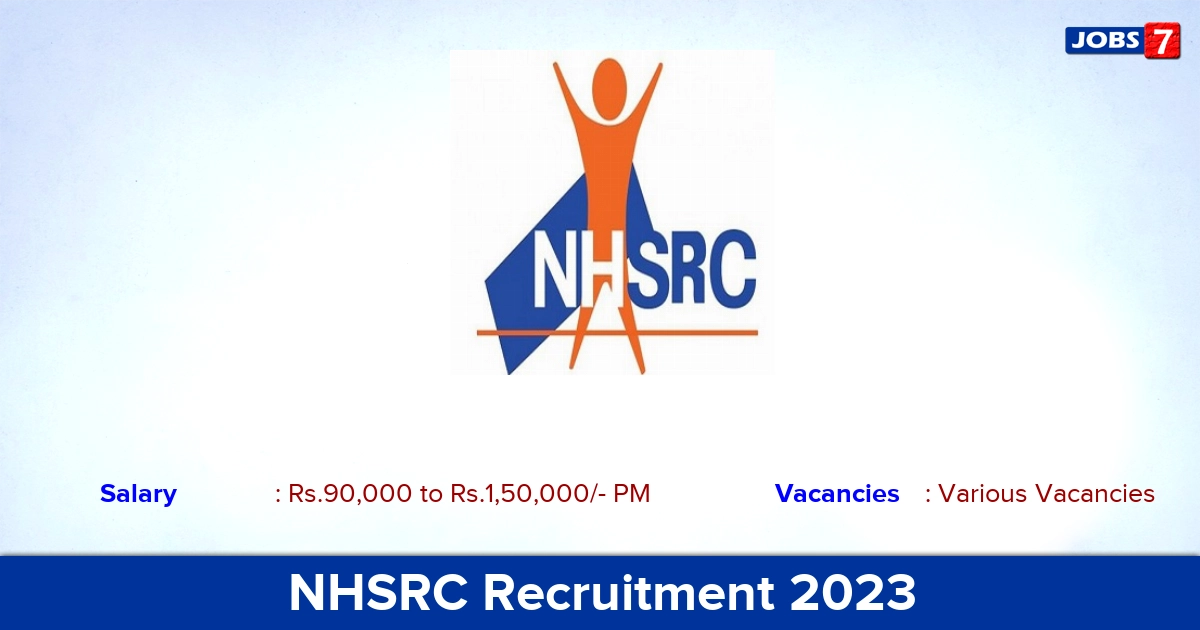 NHSRC Recruitment 2023 - Senior Consultant Jobs, Apply Online! NHSRC Recruitment 2023 - Senior Consultant Jobs, Apply Online!