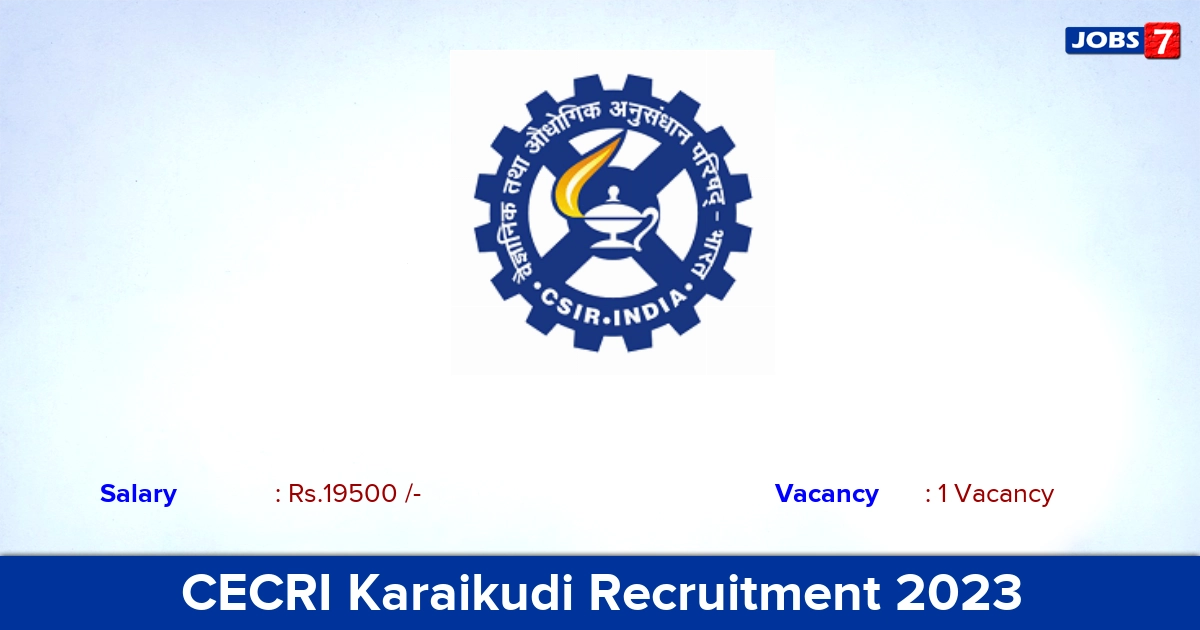 CECRI Karaikudi Recruitment 2023 - Apply Offline for Physiotherapist Jobs