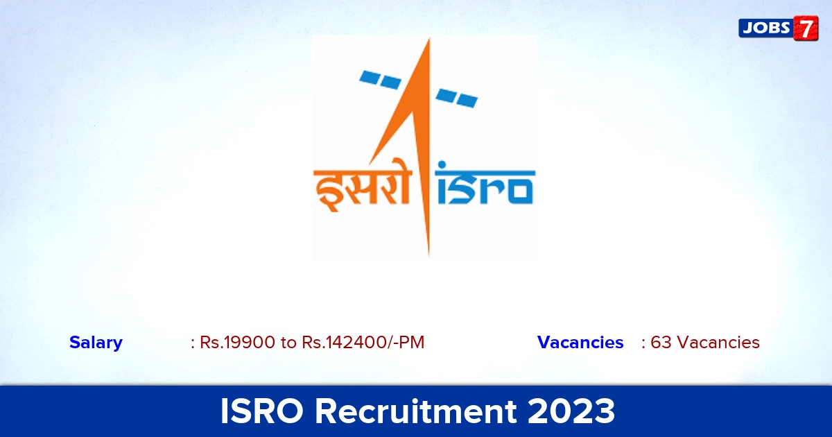 ISRO Recruitment 2023 - Technical Assistant Jobs, Salary 1,42,400/- PM!