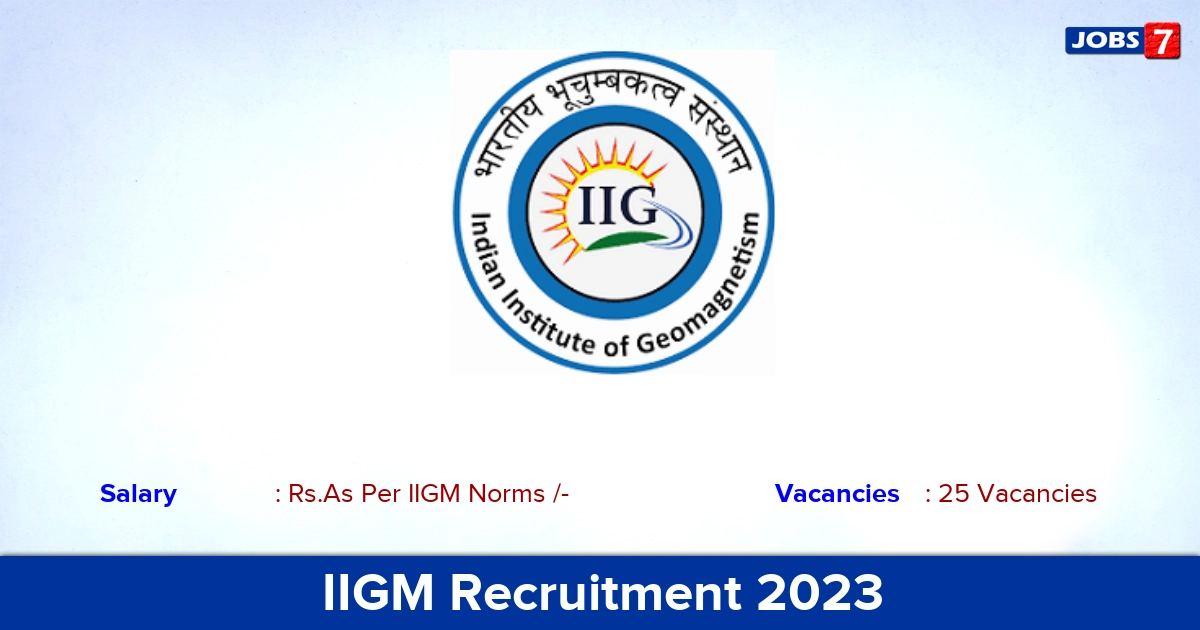 IIGM Recruitment 2023 - Junior Research Fellow Jobs, Apply Online!